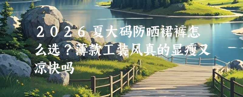 2026夏大码防晒裙裤怎么选？薄款工装风真的显瘦又凉快吗