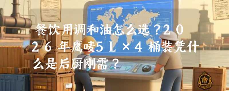 餐饮用调和油怎么选？2026年鹰唛5L×4桶装凭什么是后厨刚需？