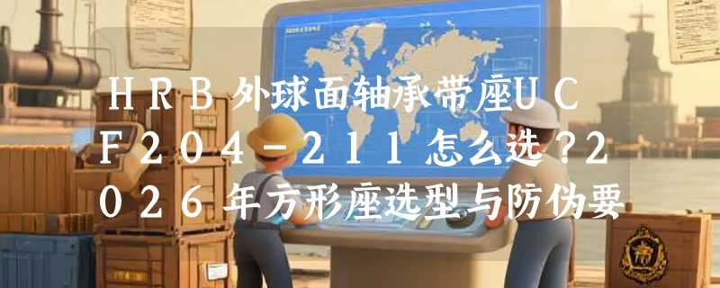 HRB外球面轴承带座UCF204-211怎么选？2026年方形座选型与防伪要点