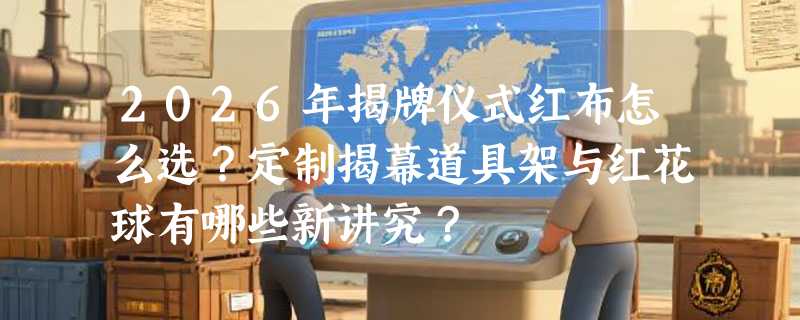 2026年揭牌仪式红布怎么选？定制揭幕道具架与红花球有哪些新讲究？