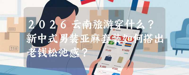 2026云南旅游穿什么？新中式男装亚麻套装如何搭出老钱松弛感？