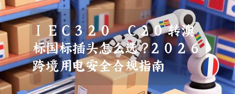 IEC320 C20转澳标国标插头怎么选？2026跨境用电安全合规指南