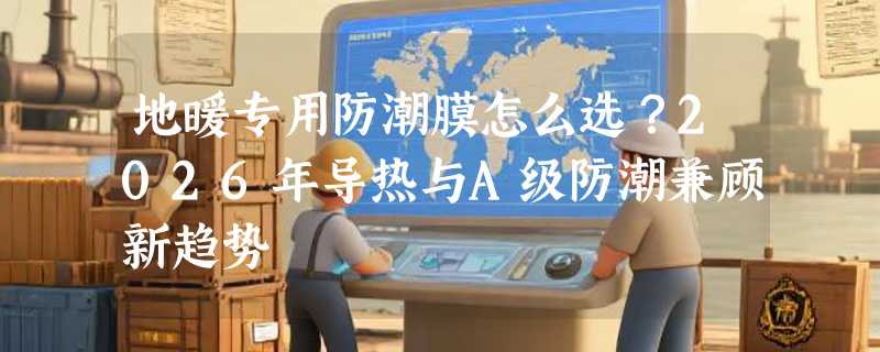 地暖专用防潮膜怎么选？2026年导热与A级防潮兼顾新趋势