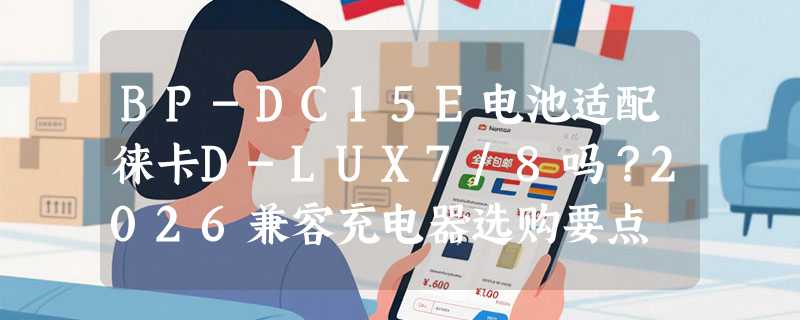 BP-DC15E电池适配徕卡D-LUX7/8吗？2026兼容充电器选购要点