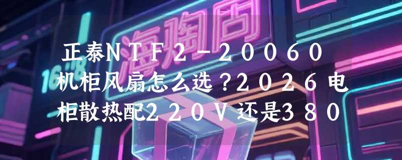 正泰NTF2-20060机柜风扇怎么选？2026电柜散热配220V还是380V？
