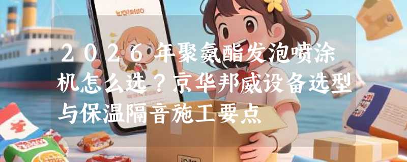 2026年聚氨酯发泡喷涂机怎么选？京华邦威设备选型与保温隔音施工要点