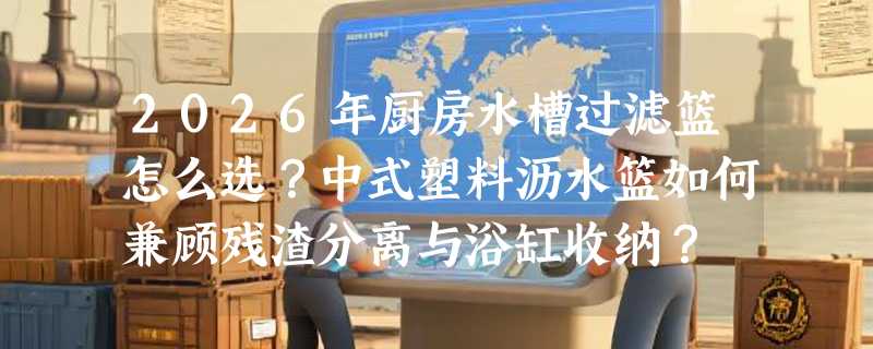 2026年厨房水槽过滤篮怎么选？中式塑料沥水篮如何兼顾残渣分离与浴缸收纳？