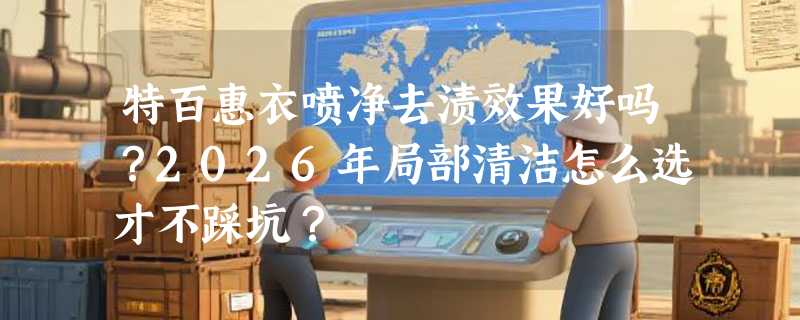 特百惠衣喷净去渍效果好吗？2026年局部清洁怎么选才不踩坑？