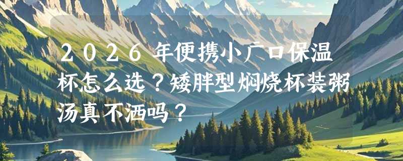 2026年便携小广口保温杯怎么选？矮胖型焖烧杯装粥汤真不洒吗？