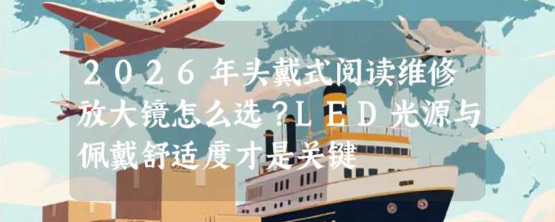 2026年头戴式阅读维修放大镜怎么选？LED光源与佩戴舒适度才是关键