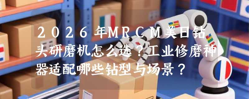 2026年MRCM美日钻头研磨机怎么选？工业修磨神器适配哪些钻型与场景？