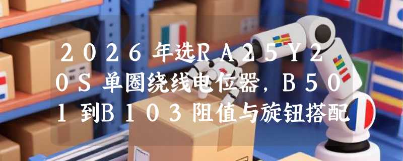 2026年选RA25Y20S单圈绕线电位器，B501到B103阻值与旋钮搭配怎么定？