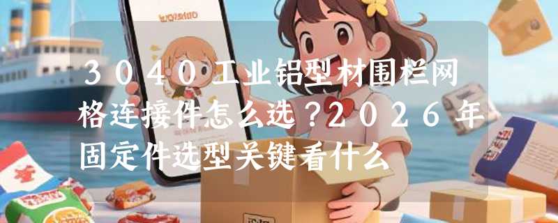 3040工业铝型材围栏网格连接件怎么选？2026年固定件选型关键看什么