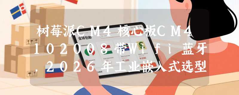 树莓派CM4核心板CM4102008带Wifi蓝牙，2026年工业嵌入式选型还看它吗？