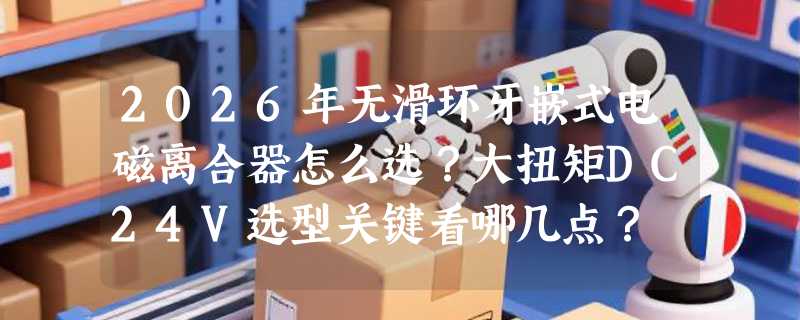 2026年无滑环牙嵌式电磁离合器怎么选？大扭矩DC24V选型关键看哪几点？