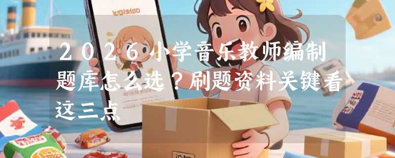 2026小学音乐教师编制题库怎么选？刷题资料关键看这三点