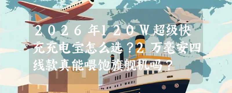 2026年120W超级快充充电宝怎么选？2万毫安四线款真能喂饱旗舰机吗？