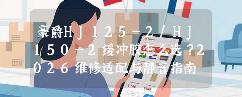 豪爵HJ125-2/HJ150-2缓冲胶怎么选？2026维修适配与静音指南