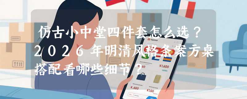 仿古小中堂四件套怎么选？2026年明清风格条案方桌搭配看哪些细节？