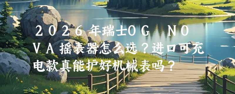 2026年瑞士OG NOVA摇表器怎么选？进口可充电款真能护好机械表吗？