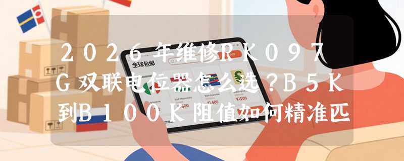 2026年维修RK097G双联电位器怎么选？B5K到B100K阻值如何精准匹配