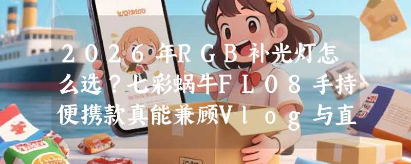 2026年RGB补光灯怎么选？七彩蜗牛FL08手持便携款真能兼顾Vlog与直播吗？