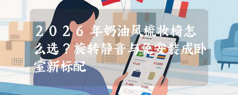 2026年奶油风梳妆椅怎么选？旋转静音与免安装成卧室新标配