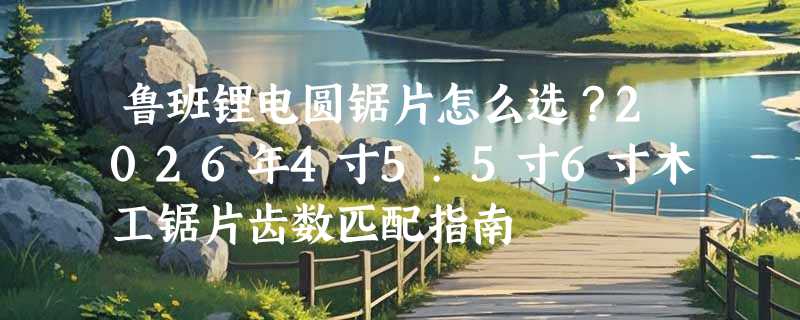 鲁班锂电圆锯片怎么选？2026年4寸5.5寸6寸木工锯片齿数匹配指南