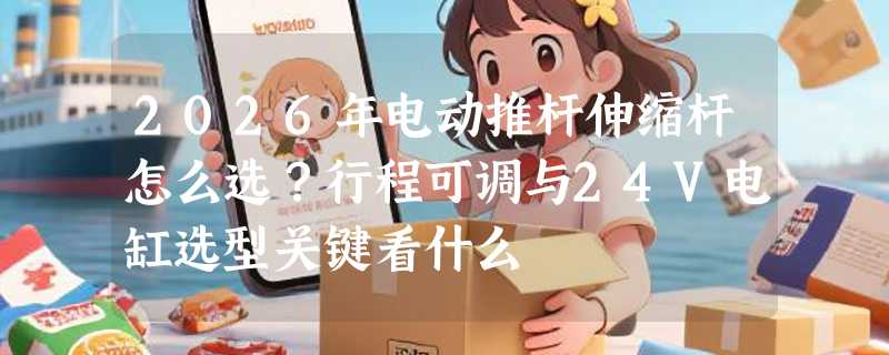2026年电动推杆伸缩杆怎么选？行程可调与24V电缸选型关键看什么