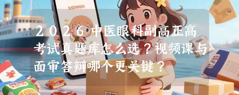 2026中医眼科副高正高考试真题库怎么选？视频课与面审答辩哪个更关键？