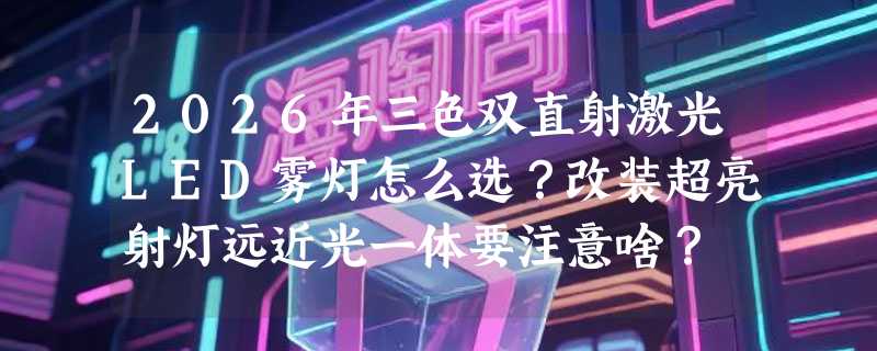 2026年三色双直射激光LED雾灯怎么选？改装超亮射灯远近光一体要注意啥？