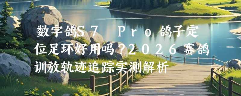数字鸽S7 Pro鸽子定位足环好用吗？2026赛鸽训放轨迹追踪实测解析