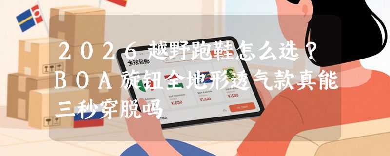 2026越野跑鞋怎么选？BOA旋钮全地形透气款真能三秒穿脱吗