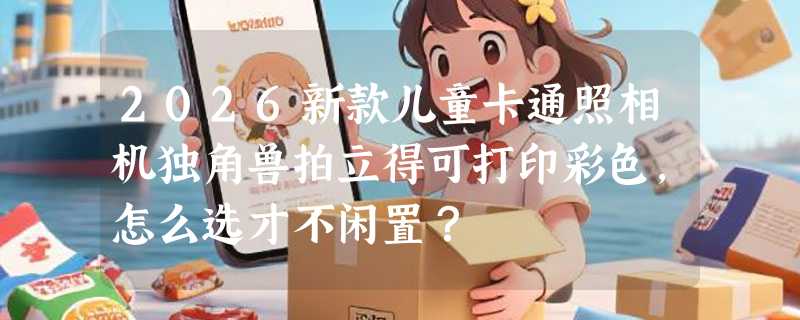 2026新款儿童卡通照相机独角兽拍立得可打印彩色，怎么选才不闲置？
