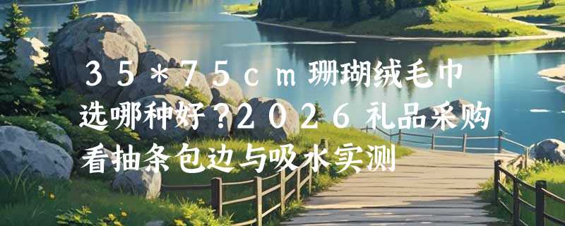 35*75cm珊瑚绒毛巾选哪种好？2026礼品采购看抽条包边与吸水实测