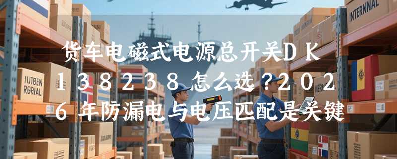 货车电磁式电源总开关DK138238怎么选？2026年防漏电与电压匹配是关键