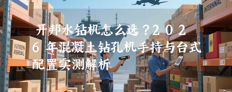 开邦水钻机怎么选？2026年混凝土钻孔机手持与台式配置实测解析
