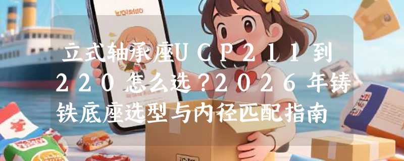 立式轴承座UCP211到220怎么选？2026年铸铁底座选型与内径匹配指南