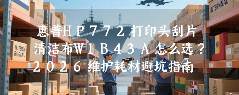 惠普HP772打印头刮片清洁布W1B43A怎么选？2026维护耗材避坑指南