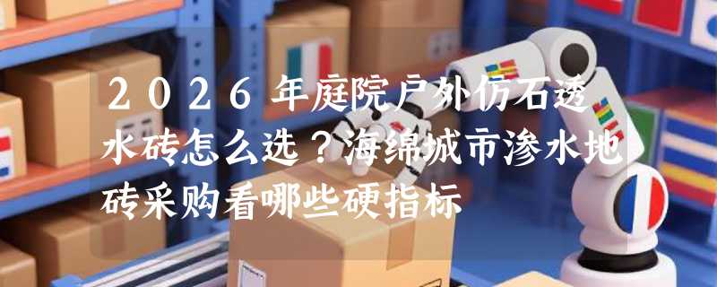 2026年庭院户外仿石透水砖怎么选？海绵城市渗水地砖采购看哪些硬指标