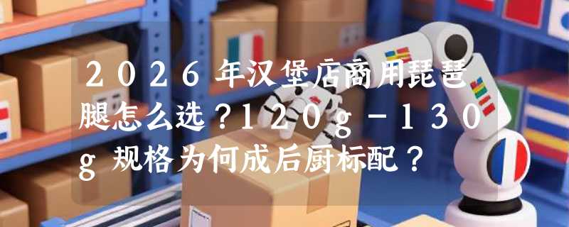 2026年汉堡店商用琵琶腿怎么选？120g-130g规格为何成后厨标配？
