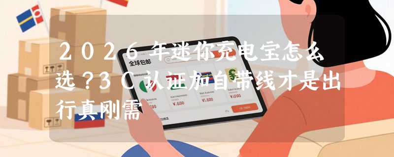 2026年迷你充电宝怎么选？3C认证加自带线才是出行真刚需