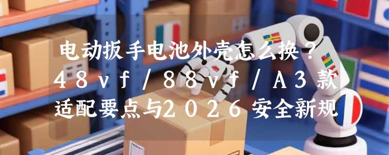 电动扳手电池外壳怎么换？48vf/88vf/A3款适配要点与2026安全新规