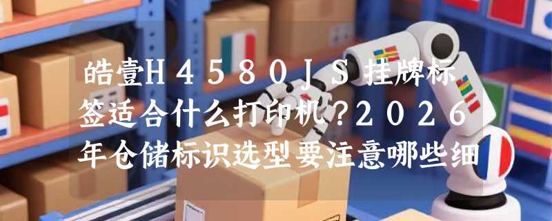 皓壹H4580JS挂牌标签适合什么打印机？2026年仓储标识选型要注意哪些细节？