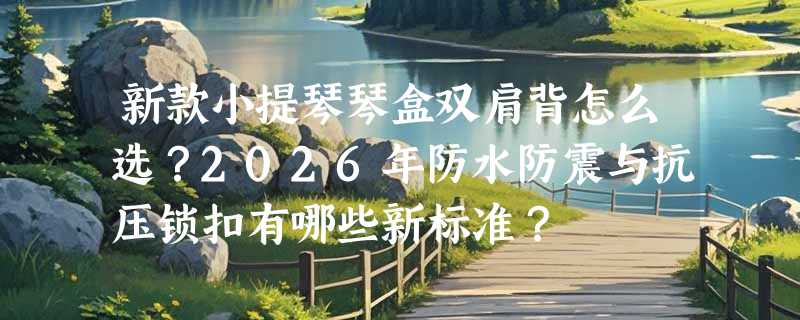新款小提琴琴盒双肩背怎么选？2026年防水防震与抗压锁扣有哪些新标准？