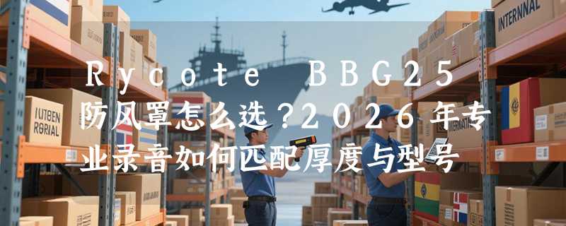 Rycote BBG25防风罩怎么选？2026年专业录音如何匹配厚度与型号