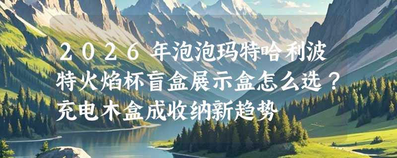 2026年泡泡玛特哈利波特火焰杯盲盒展示盒怎么选？充电木盒成收纳新趋势