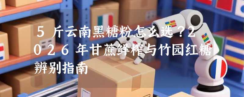 5斤云南黑糖粉怎么选？2026年甘蔗鲜榨与竹园红糖辨别指南