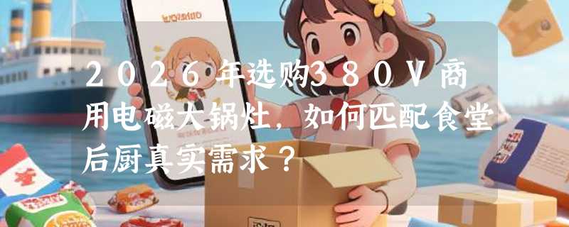 2026年选购380V商用电磁大锅灶，如何匹配食堂后厨真实需求？