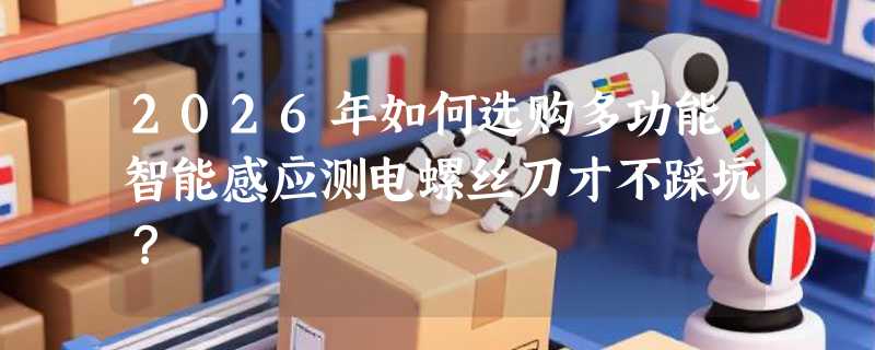 2026年如何选购多功能智能感应测电螺丝刀才不踩坑？